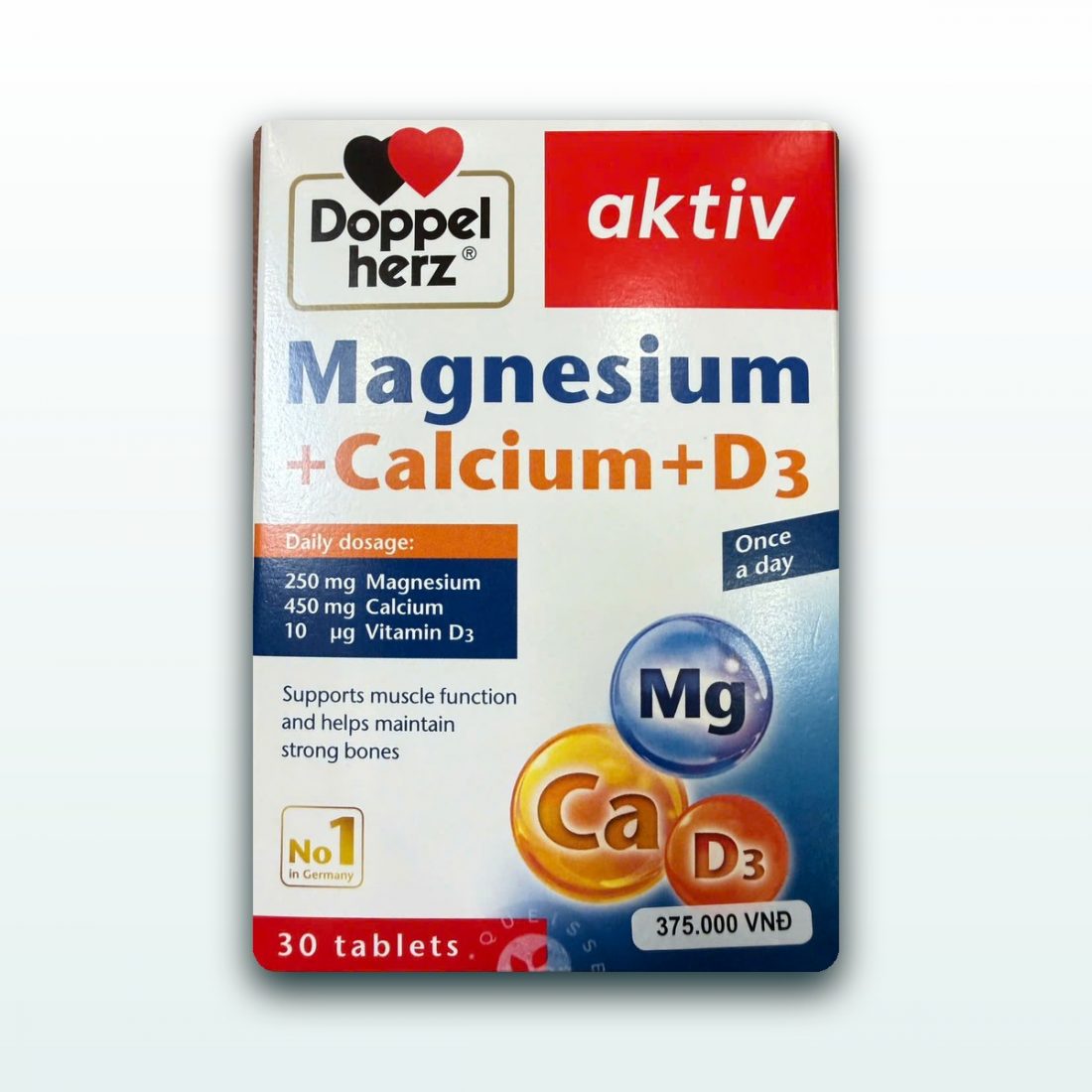 Doppelherz aktiv Magnesium + Calcium + D3
